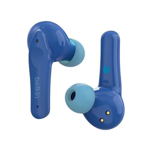Belkin SoundForm Nano Blue Kids Wireless Earbuds with Charging Case  8BEPAC003BTBL
