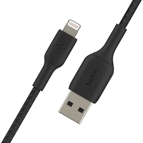 Belkin BoostCharge 1m Black Braided Lightning to USB-A Cable