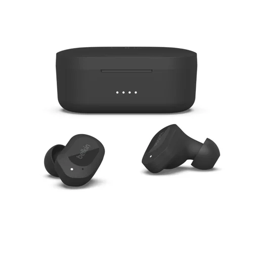 Belkin SoundForm Play Black True Wireless Earbuds with Charging Case  8BEAUC005BTBK