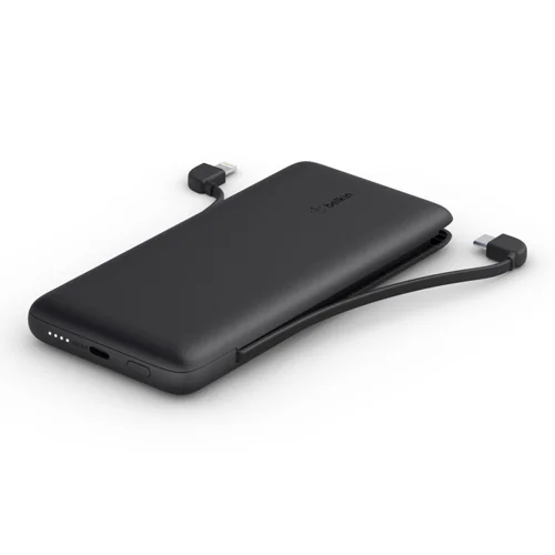 Belkin BoostCharge Plus 10K USB-C Power Bank with Integrated USB-C and Lightning Cables