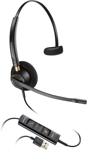 HP Poly EncorePro 515 USB-A Wired Microsoft Teams Certified Headset Headsets & Microphones 8PO783R1AA