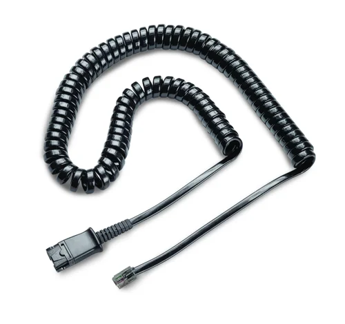 For direct connection of H and P headsets to a telephone or switch.