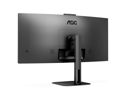 8AOCU34V5CW | Sleek home office ideaThe AOC CU34V5CW is a three-side frameless curved monitor equipped with a 34” VA panel with QHD UltraWide 21:9 resolution for an impressive and immersive viewing experience, ready to support any complex work with Picture by Picture MultiView. It offers a wide array of connectivity options thanks USB-C with Power Delivery up to 65W, 4 USB ports & HDMI. Log in easily and securely with Windows Hello integrated webcam.