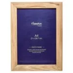 New England 3.2cm Wide Wood Certificate Frame A4 Solid Oak - NEWOAKA4PLX