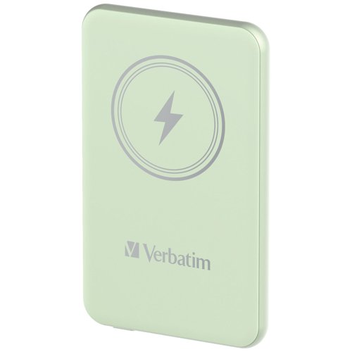 Verbatim Charge'N'Go Magnetic Wireless Power Bank 5000 Green 32241