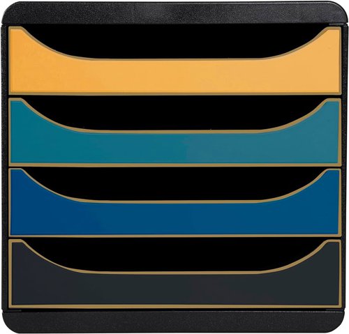 The Neo Deco series is chic and fashionable so that your office accessories fit into your Art Deco clothing. With mixed and sober colours, you can add a touch of gold alongside classic black or blue when you place it in your workplace.
