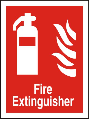 28776SS - Seco Fire Fighting Equipment Safety Sign Fire Extinguisher Semi Rigid Plastic 150 x 200mm - FF071SRP150X200