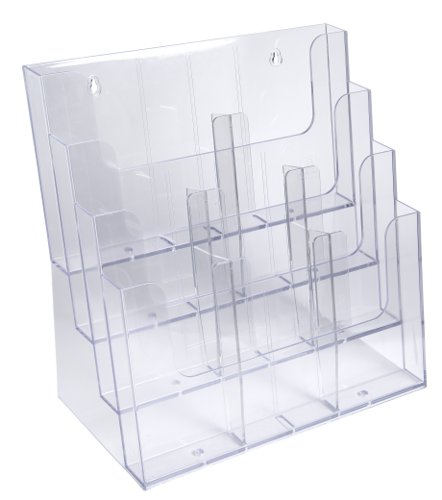 Exacompta Acrylic Literature Holder Dividers 30 x 6 x 184mm Clear (Pack 2) - 62858D