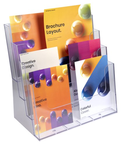 Exacompta Acrylic Literature Holder Dividers 30 x 6 x 184mm Clear (Pack 2) - 62858D ExaClair Limited