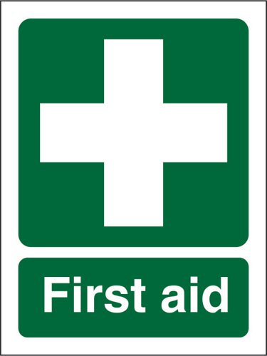 First Aid Safety Sign.Provides goods visibility and communication of important information within the work place.Ensures compliance with health and safety requirements.Durable for long lasting use.