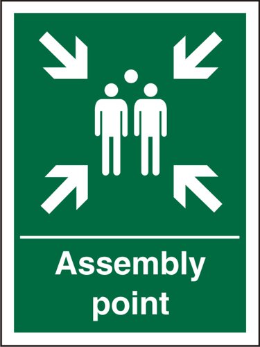 Seco Safe Precedure Safety Sign Assembly Point Semi Rigid Plastic 150 x 200mm - SP052SRP150X200  28916SS