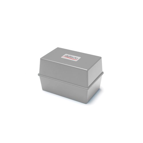 ValueX Essentials Card Index Box 6 x 4 Inches (152 x 102mm) Grey - CP011YTGRY Deflecto Europe