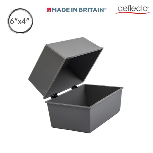 ValueX Essentials Card Index Box 6 x 4 Inches (152 x 102mm) Grey - CP011YTGRY Card Index Boxes 12115DF