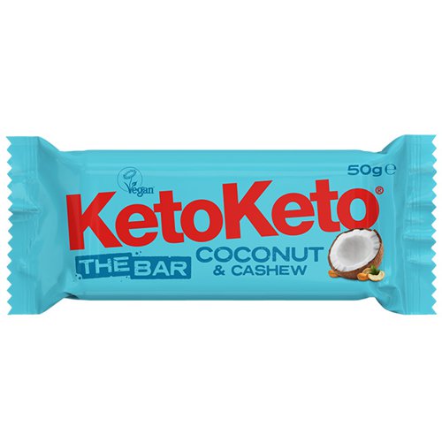 KetoKeto Bar - Coconut Cashew - 12x50g Food & Groceries JA7082