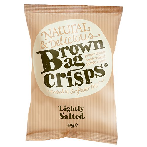 Brown Bag Crisps - Lightly Salted - 20x40g Food & Groceries JA7102