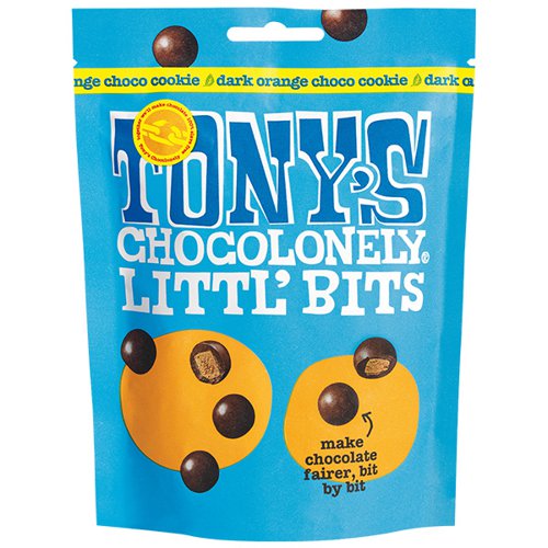Tony's Chocolonely - Littl' Bits - Dark Orange Cookie