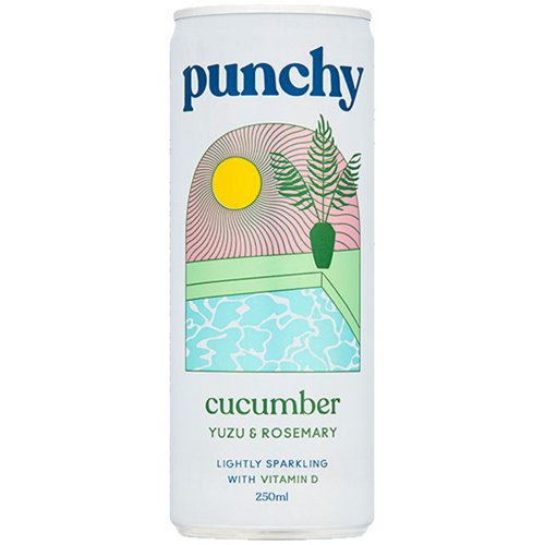 Punchy Soft Punch - Yuzu Cucumber & Rosemary - 12x250ml Cold Drinks JA9552