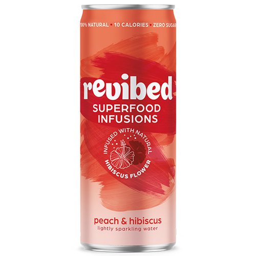 Revibed Superfood Infusions- Peach & Hibiscus - 12x250ml Cold Drinks JA9574