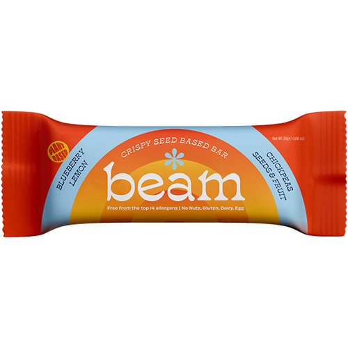 Beam - Crispy Seed Bar - Blueberry and Lemon - 12x30g