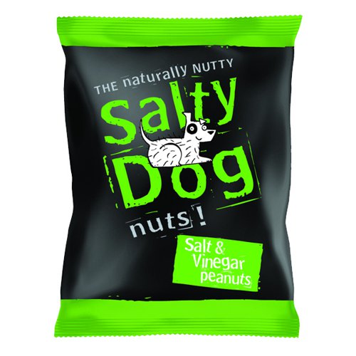 Salty Dog Peanuts - Sea Salt & Vinegar - 1x24x45g Card