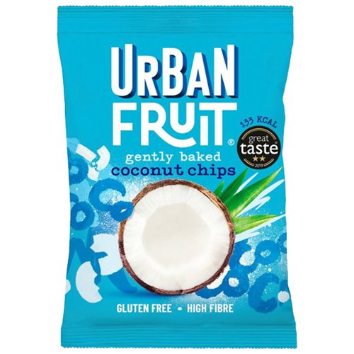 Urban Fruit - Gently Baked Coconut Chips - 14x25g
