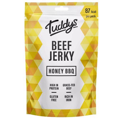 Tuddys Beef Jerky - Honey BBQ - 12x28g Food & Groceries JA9622