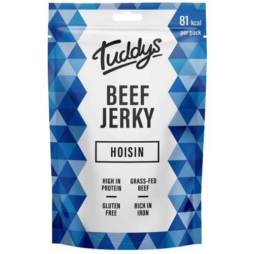 Tuddys Beef Jerky - Hoisin - 12x28g