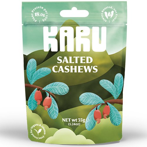 Karu - Roasted Cashews Salted - 10x35g