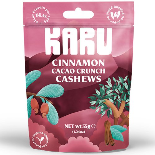 Karu - Roasted Cashews Cinnamon Cocoa Crunch - 10x35g