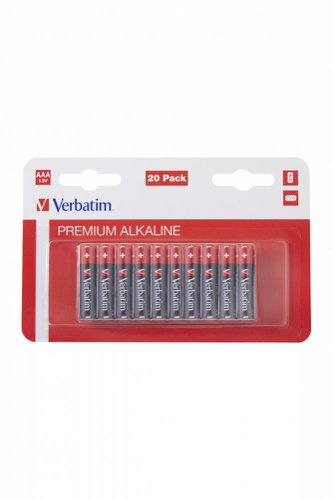 VER49876 | Verbatim's AAA batteries are the smallest model in the Verbatim range. They are recommended for use in devices such as MP3 players, cameras and toys that require constant power for long periods of time.