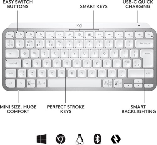 Logitech MX Keys Mini Business Wireless Keyboard