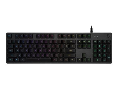 Logitech G512 Lightsync RGB QWERTY UK USB Wired Mechanical Gaming Keyboard with GX Brown Switches 8LO920009350 Buy online at Office 5Star or contact us Tel 01594 810081 for assistance