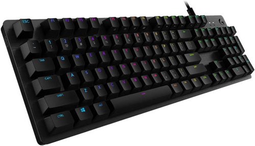 Logitech G512 Lightsync RGB QWERTY UK USB Wired Mechanical Gaming Keyboard with GX Brown Switches