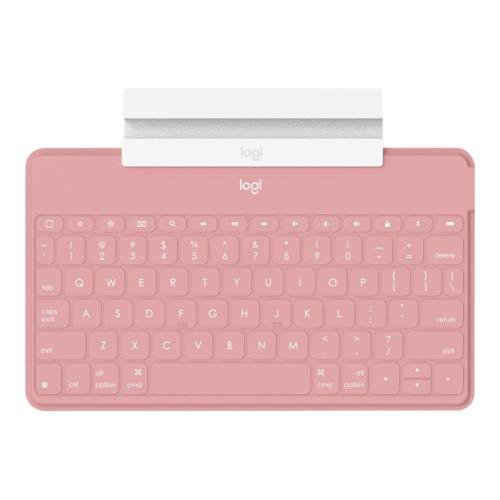 Logitech Keys-to-Go QWERTY UK International Portable Wireless Blush Pink Keyboard for Apple Keyboards 8LO920010059