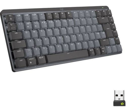 Logitech MX Mechanical Mini Minimalist Wireless Illuminated QWERTY UK English Graphite Keyboard 8LO920010779 Buy online at Office 5Star or contact us Tel 01594 810081 for assistance