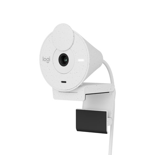 8LO960001442 | Say hello to better meetings with Brio 300, a stylish webcam made with at least 48% recycled plastic and certified for leading meeting platforms.High-resolution webcam with auto light correction to help you look your best on every video call.Brio 300 is easy to set up with USB-C connectivity to ensure that you are seen and heard clearly on every video call.Collaborate better with high resolution and basic auto light correction. RightLight 2 automatically adjusts to compensate for challenging light conditions so you look clear on video calls.The mono noise-reducing mic captures and transmits your voice while suppressing background noise so you can be heard clearly.Easily spin the integrated privacy shutter to completely block the camera when not in use. When you’re ready for your next meeting, just spin the shutter open to reveal the lens.Easily join a meeting using your preferred video meeting app. Brio 300 is compatible with most meeting and calling platforms and is certified for use with Microsoft Teams, Zoom, and Google Meet.