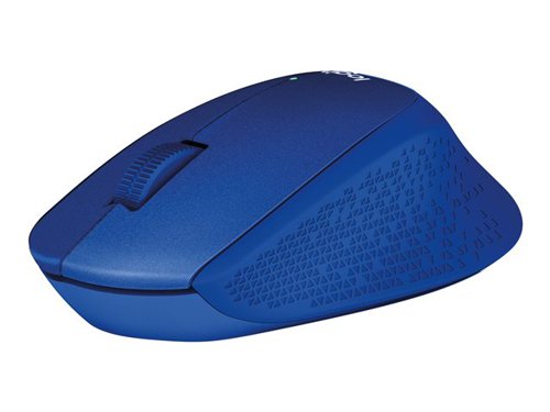 Logitech M330 Silent Plus 1000 DPI RF Wireless Optical 3 Buttons Blue Mouse Mice & Graphics Tablets 8LO910004910
