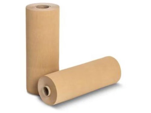 628029 | It is a creped, non-stick paper on a roll that has been developed for wrapping pallets, as an alternative to stretch films made from LLDPE. It can be used as manual rolls on standard dispensers and as machine rolls on available ”standard” wrapping machines (no special equipment required).