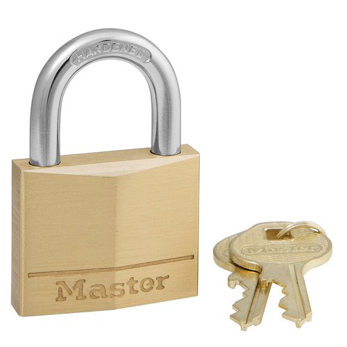 Masterlock 40mm Brass Padlock 6x4x1.3cm