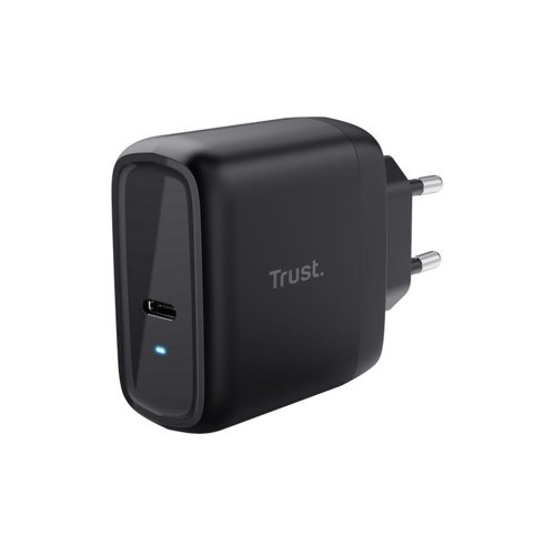 Trust Maxo 65W USB-C Charger Black UK Rechargeable Battery Packs 8TR25208