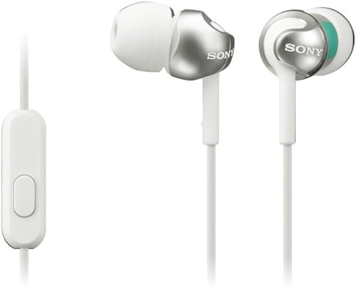 Sony MDR-EX110 Deep Bass White Wired 3.5mm Earphones with Smartphone Control and Mic Sony