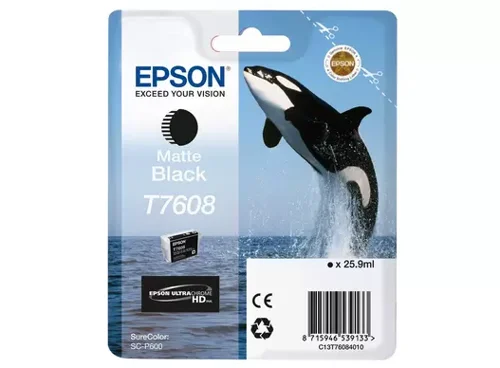 Epson Killer Whale Matte Black Standard Capacity Ink Cartridge 25.9ml - C13T76084N10
