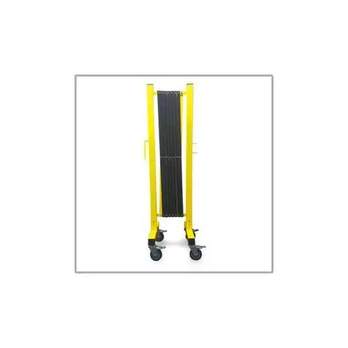 Slingsby Flexpro Steel/Aluminium Expanding Barricade (Up To 4.9m) Yellow/Black - 417038 HC Slingsby PLC