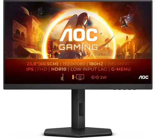 AOC G4 23.8 Inch 1920 x 1080 Pixels Full HD FreeSync HDMI DisplayPort Gaming Monitor Desktop Monitors 8AO24G4XE