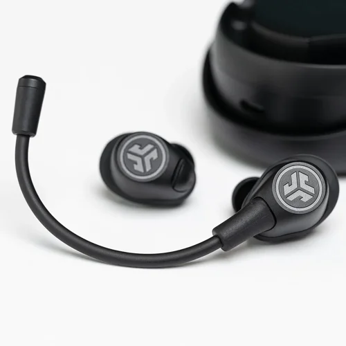 JLab Audio Work Buds True Wireless Ear Buds with Detachable Noise-Cancelling Boom Microphone Headphones 8JL10392881