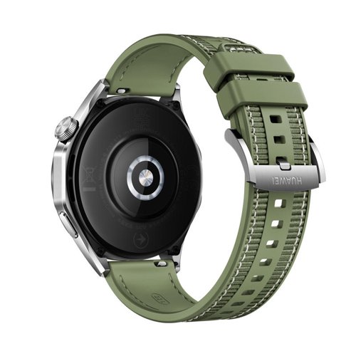 Huawei Watch GT4 1.43 Inch AMOLED 46 mm Stainless Steel Green Woven Strap 8HU55020BGV