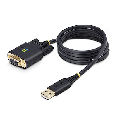 StarTech.com 1m USB to Null Modem Serial Adapter Cable Black