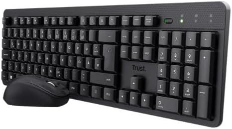 Trust TKM-360 RF Wireless QWERTY UK English Keyboard and 1600 DPI Mouse