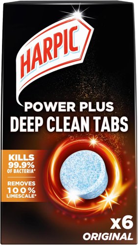 Harpic Power Plus Deep Clean Toilet Cleaner Tablets Original (Pack 6) - 3249122 Reckitt Benckiser Group plc