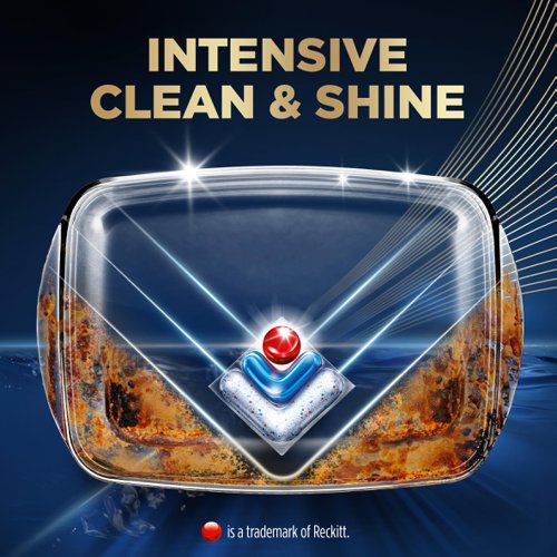 Finish Ultimate Plus Intensive Clean & Shine dishwasher tablets enable you to save water as no pre-rinse needed.